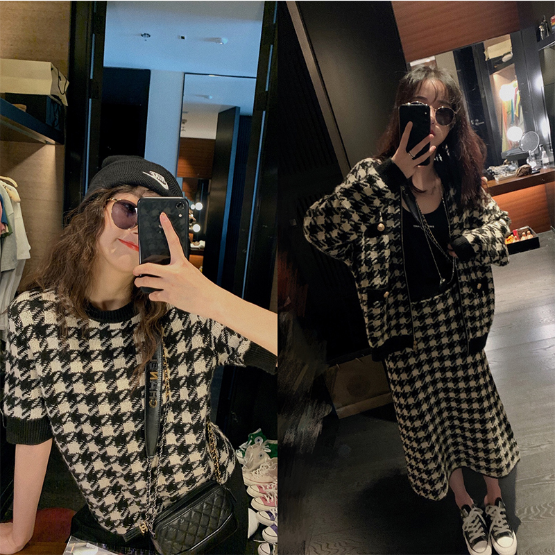Zhang Bebebell (spot) day department gentle wind jacket retro fashion half body dress gig suit woman