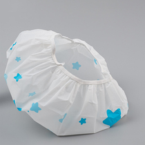 Waterproof shower cap adult shower cap female Bath headgear disposable kitchen stir-fry hat color random