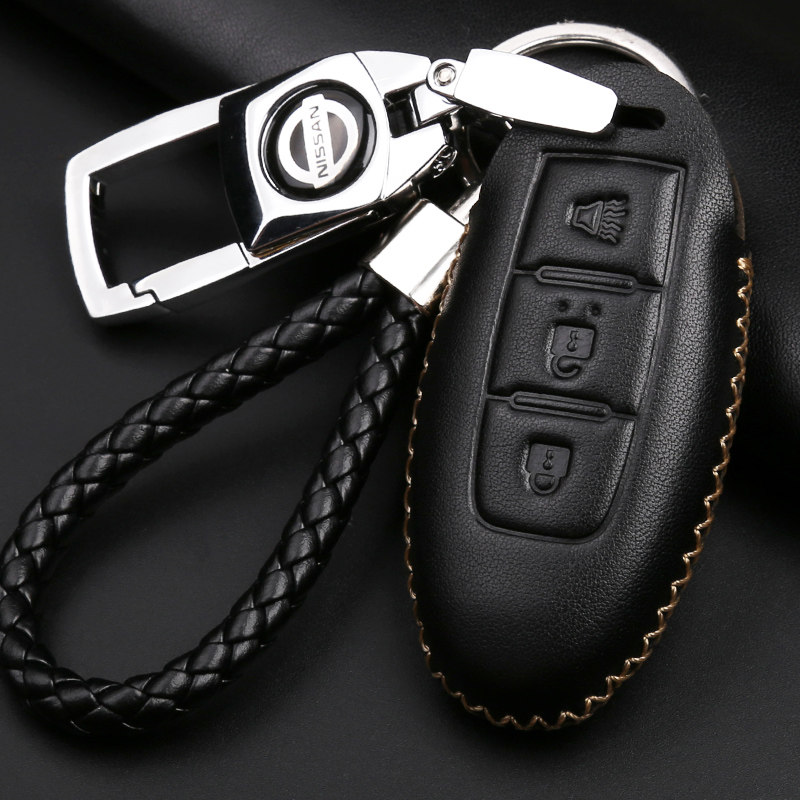 Dedicated to Nissan's New Sylphys Heavenly Music SUNNY WEATHER Sunny Weather UNISON LIVINA Nisan Genuine Leather Car Key Bag Sleeve