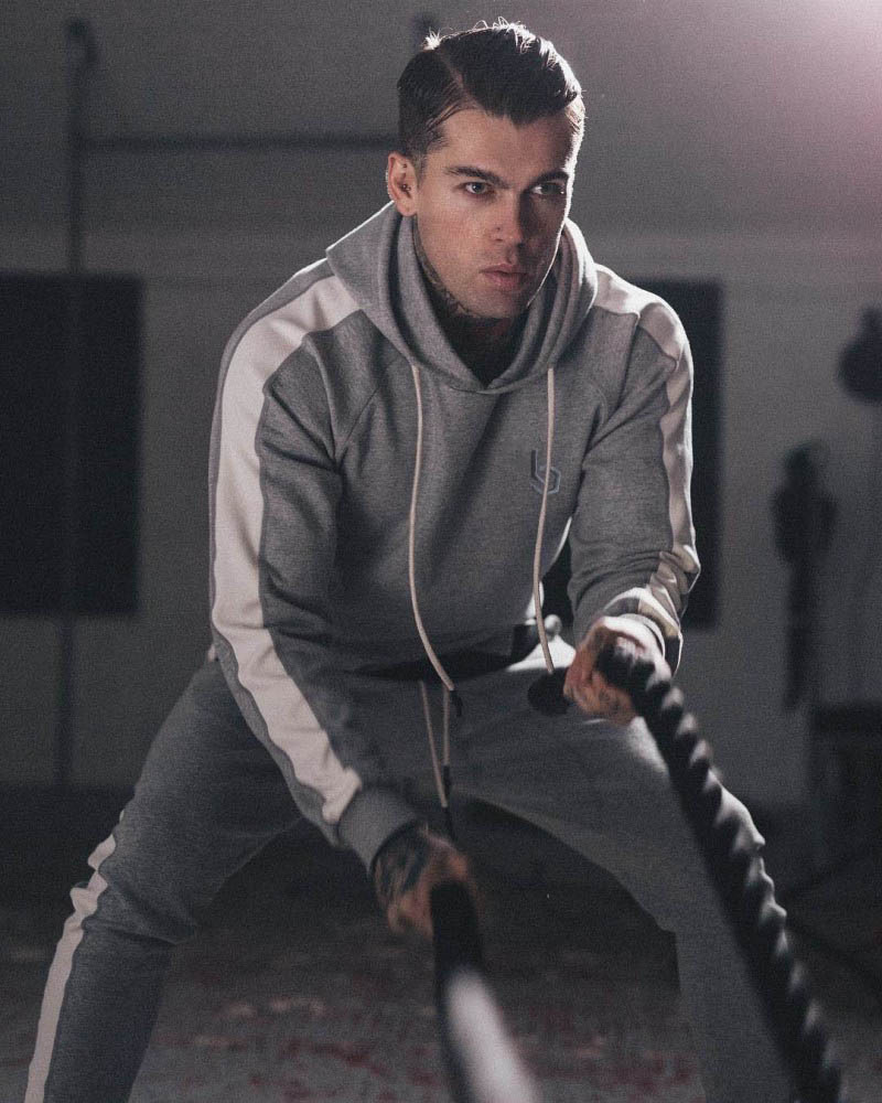 Cơ bắp nam mùa thu đông mới phù hợp với thể thao và thể dục mới bộ gió adidas nữ