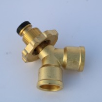 Gas tank three-way liquefied gas cylinder shunt connector liquefied gas high and low pressure mixed pure copper three-way accessories