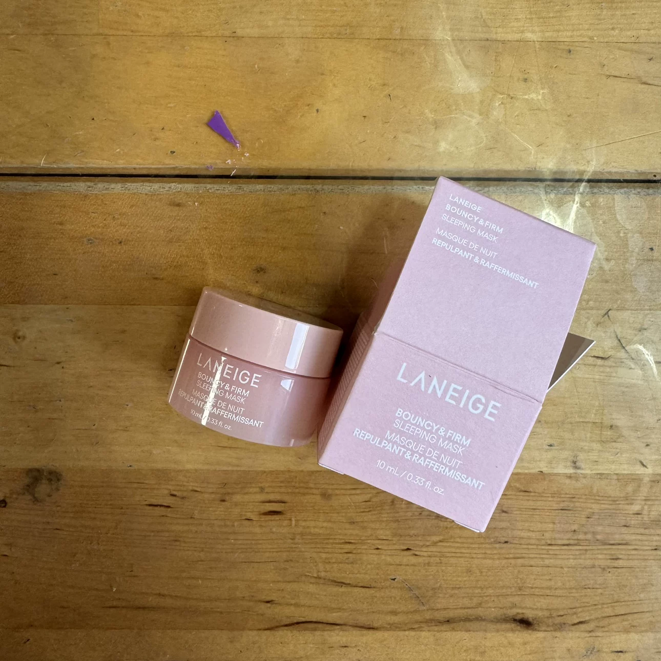 Ночная маска LANEIGE Bouncy & Firm, увлажняющая порошковая маска 10 мл, не смывать