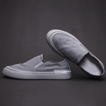 Mens shoes 2020 summer new canvas shoes Korean version trendy all-match breathable ice silk fabric casual sneakers slip on