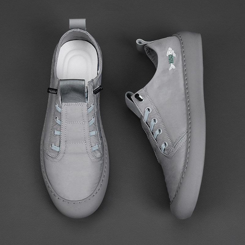 Men's shoes 2022 spring new canvas shoes Korean style trendy summer slip-on breathable all-match casual shoes board shoes men