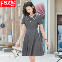 Kindergarten teacher dress uniform summer new A- line dress kindergarten teacher work clothes dignified atmosphere professional women