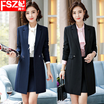 Suit jacket womens fashion temperament autumn and winter New Professional Suit long sleeve long-sleeved small suit hotel overalls