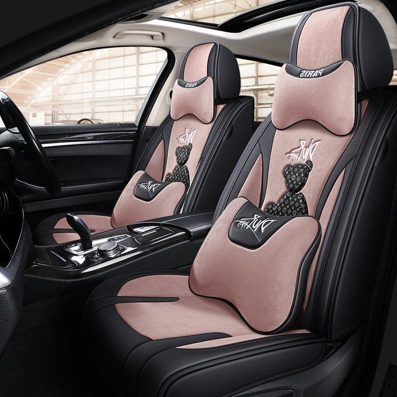 Car seat cushion technology cloth all-inclusive cartoon seat cover autumn and winter new four seasons universal net red goddess special seat cover