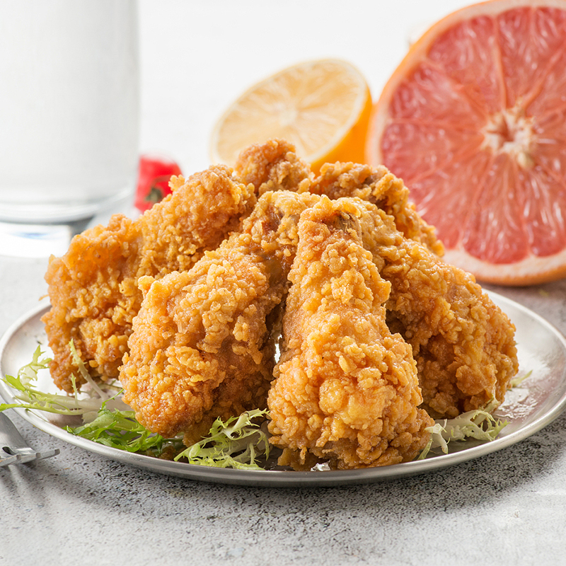 The Lixin Crisp Chicken Leg Spiced with Pink Chicken Legs Frozen Fried Semi-finished Casual Snack