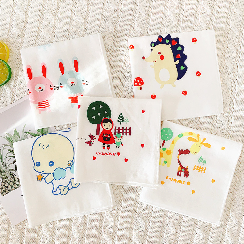 Baby saliva towel Baby nursing towel Newborn supplies Cotton gauze Face towel Square towel handkerchief Handkerchief