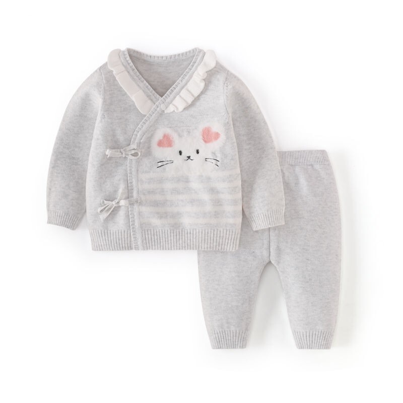 Autumn 0-3 Months Newborn Baby Clothes Infant Knitwear Sweater Set Kimono Gauze Clothes Male Baby Spring Clothes Female Autumn 0-3 Months Newborn Baby Clothes Infant Knitwear Sweater Set Kimono Gauze Clothes Male Baby Spring Clothes Female