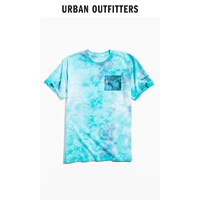 Трендовый галстук -с короткими -скинкой t -Fran Urban Outfitters Tide Monet Monet "Water Lily" Print UO Новый продукт