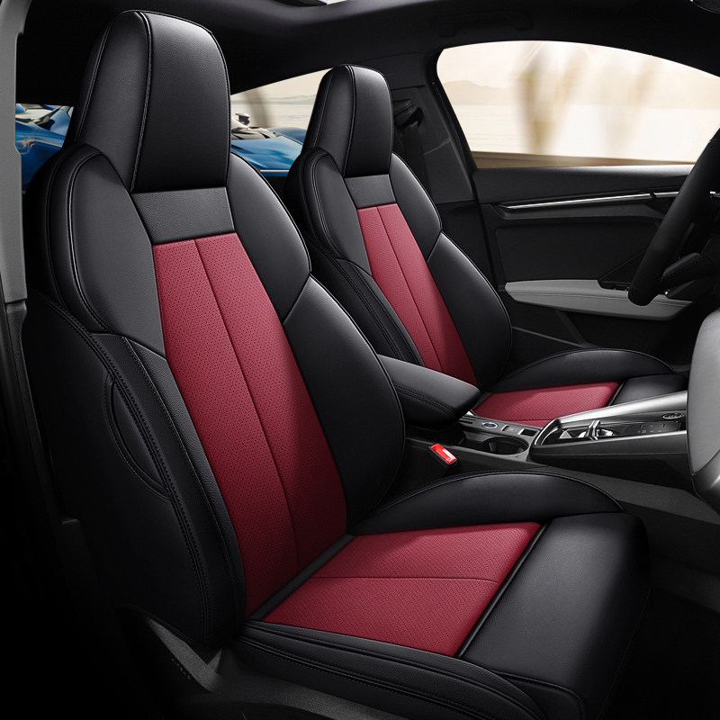 Car seat cover full package genuine leather book making 21 Audi A6L A3 A3 Q3 A4L A4L cushion genuine leather seat cover woman-Taobao