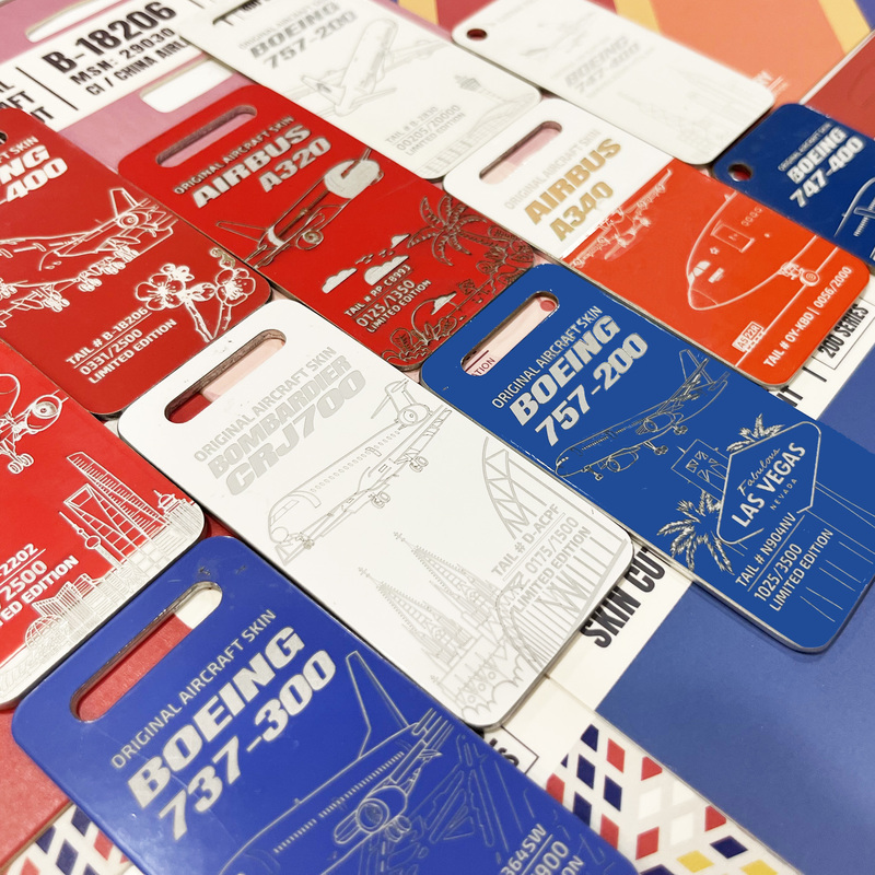 Aviatorstory Aircraft Skin Keychain Luggage Tag Couple Pendant Hardcore Qixi Festival Gift Boeing Airbus