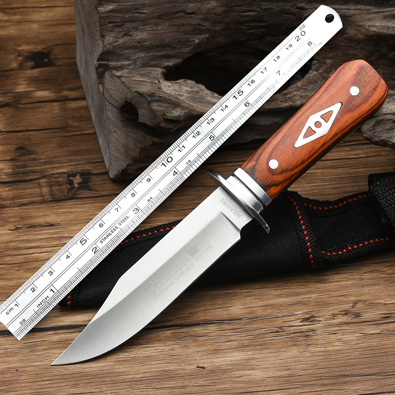 Field Special Purpose Cutter High Hardness Straight Knife Open Blade Sharp Tritium Gas Knife Carry-on Fruit Small Knife Cut Meat Knife-Taobao