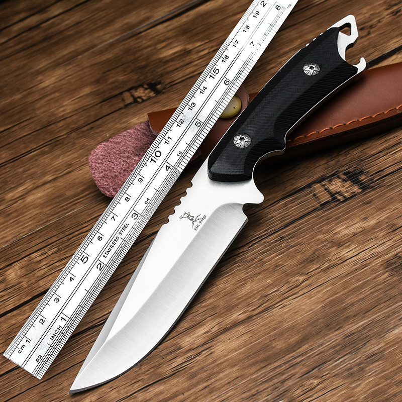 Cutter body-proof cold weapon Indian knife high hardness outdoor straight knife open edge small knife sharp knife water fruit knife-Taobao