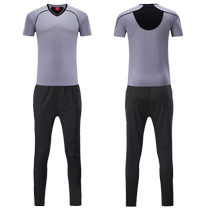 Basketball referee uniform suit mens summer short-sleeved team competition female referee uniform pants professional referee top with printing