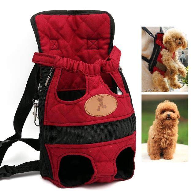 Pet backpack out of the chest backpack Portable bag Dog Teddy Cat backpack Pet chest backpack breathable