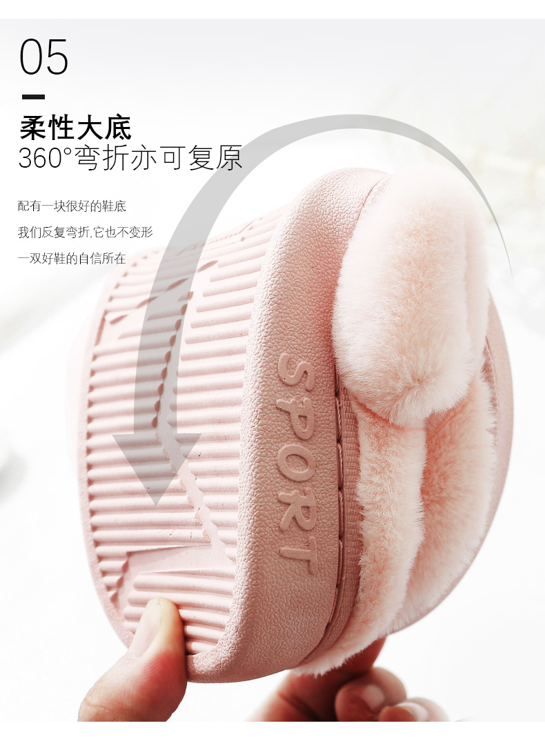 Dép cotton nữ mùa đông cặp đôi dễ thương trong nhà túi xách có mặt trăng đế dày nam mùa đông 2018 dép đi trong nhà êm chân