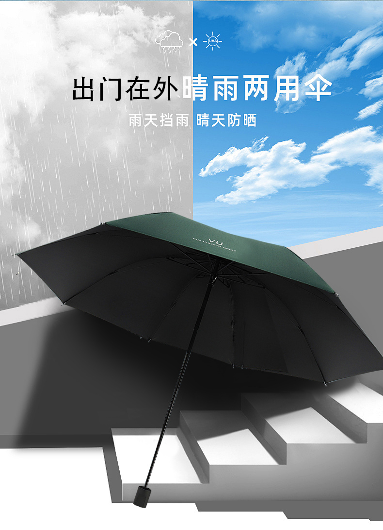 猪太帅 晴雨两用 三折晴雨伞 券后7.9元包邮 买手党-买手聚集的地方