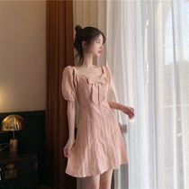 2020 new womens dress French style small crowdflower supersenswomens first love goddess Fan temperament even dress child Xia