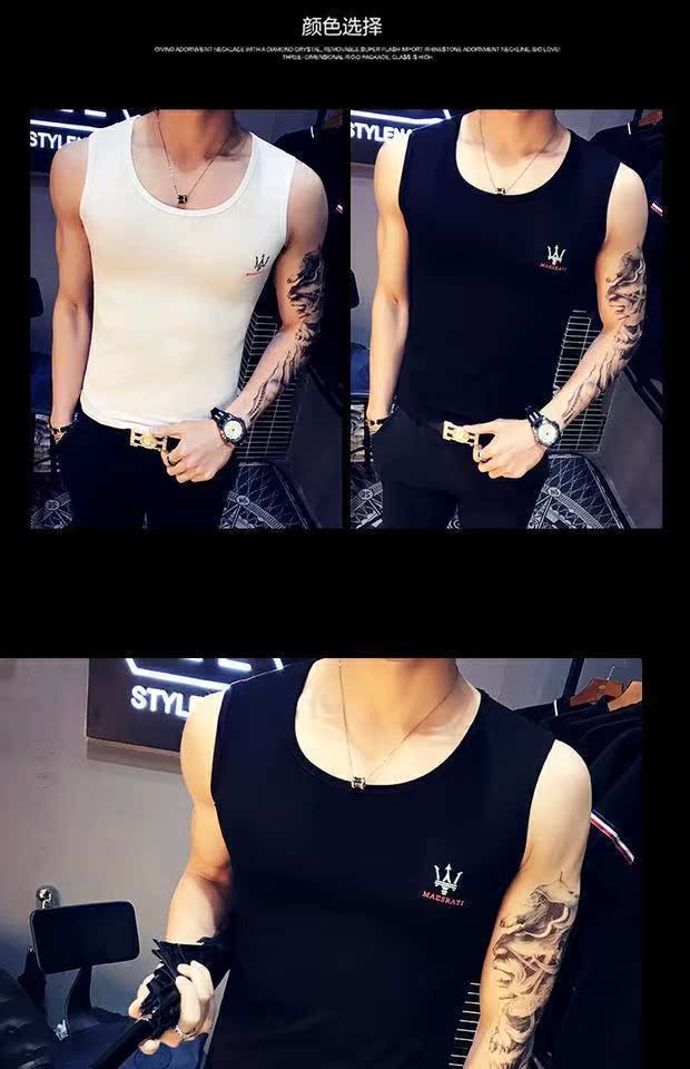 Áo vest thể thao cotton mùa hè nam giới thương hiệu thanh niên phiên bản Hàn Quốc của anh chàng tu luyện tinh thần bó sát áo ghi lê
