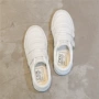 Giày trắng nữ Velcro giày vải retro retro 2019 xuân mới phiên bản Hàn Quốc của giày hoang dã gió in giày đường phố giày sneaker nữ