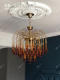 Apeal Italian Retro Water Drop French-Style Chandelier Light Luxury Living Room Bedroom Lamp Dining Room American-Style Chandelier