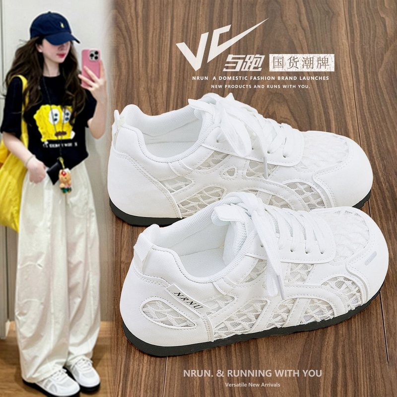 Fulin Summer Women's Casual Shoes and Running Shoes 2026 New Sports Shoes Forrest Gump Mesh Breathable Training Shoes