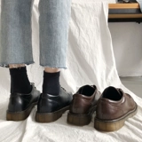 Tide, демисезонная обувь для кожаной обуви, универсальная модная ретро студенческая юбка в складку в английском стиле, туфли, 2020, в корейском стиле, в британском стиле
