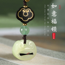 Sapphire fetal hair souvenir pendant keychain diy homemade male and female newborn baby full moon commemorative gift