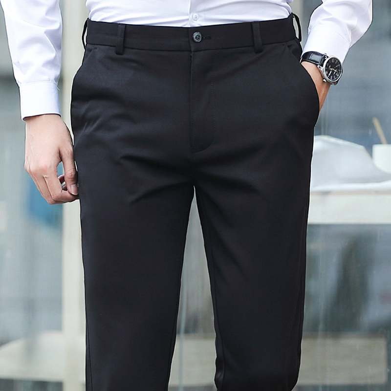 Pants men's summer 90% pants long pants slim fit business trend casual pants male elastic body slim fit pants male