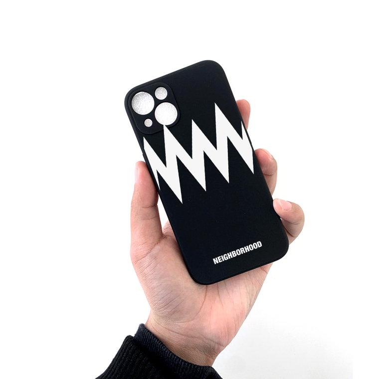 NEIGHBORHOOD NBHD Black & White Zig-Zag Pattern Plus/Pro/Max – 16, 15, 14, 13, 12 iPhone Case