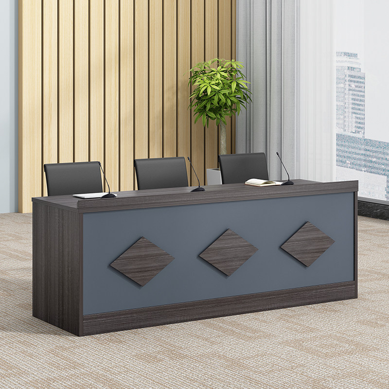 Training table simple modern long table double three-person conference room training institution table and chair podium podium
