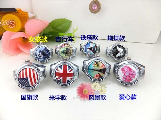 Đồng hồ đeo tay nữ sinh viên dạ quang kỹ thuật số mini phiên bản Hàn Quốc của đồng hồ nhẫn cá tính sáng tạo trang sức - Nhẫn nhẫn cưới bạch kim