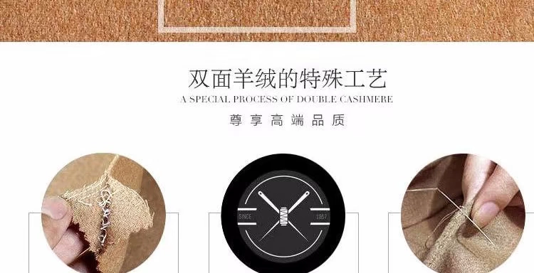 "Nửa đầu của tôi" 17 Phụ nữ Hàn Quốc thời trang lỏng lẻo áo khoác len cashmere dài - Áo Hàn Quốc