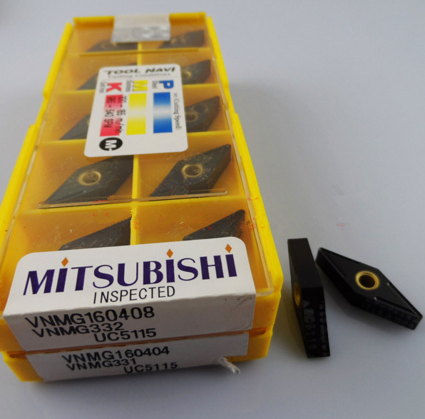 Mitsubishi Numerical Control Blade Rhomboid 35 Degrees Knife Tool lathe Knife Grain VNMG160404 UC5115 machined cast iron