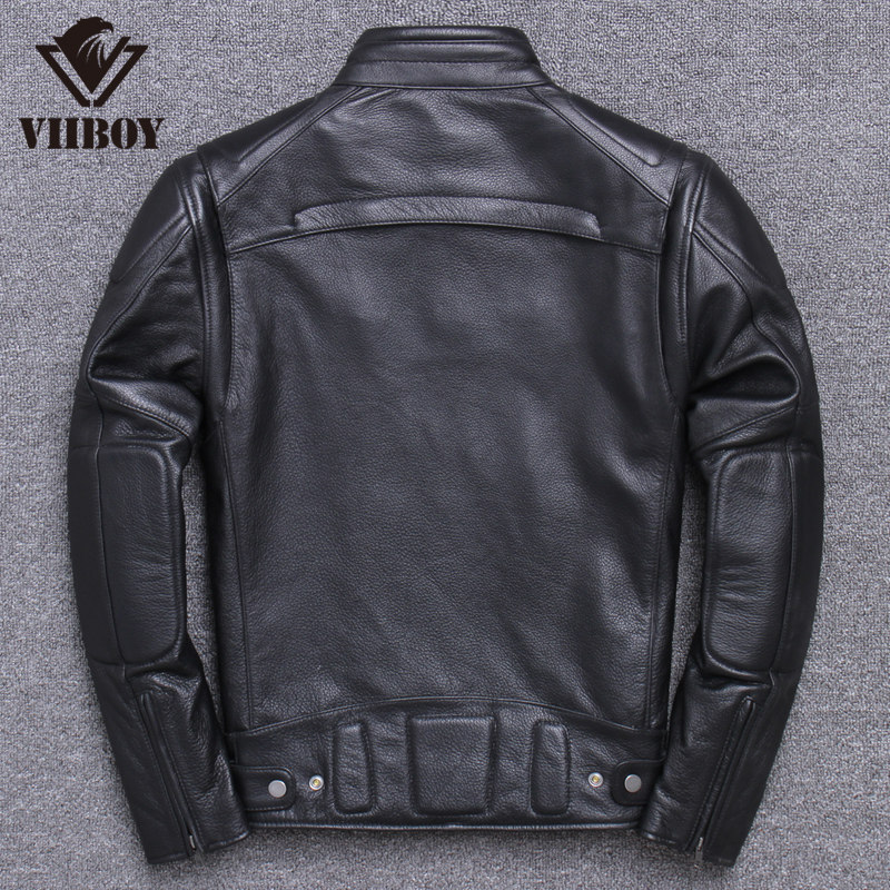 Harefur coat locomotive clothes genuine leather leather clothing male head layer of cow leather genuine leather Henning anti-season picking up leather jacket jacket