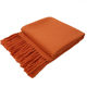 Hotel bed flag bedside towel decorative blanket yellow light luxury orange blanket with towel cover blanket plain sofa towel bedside blanket