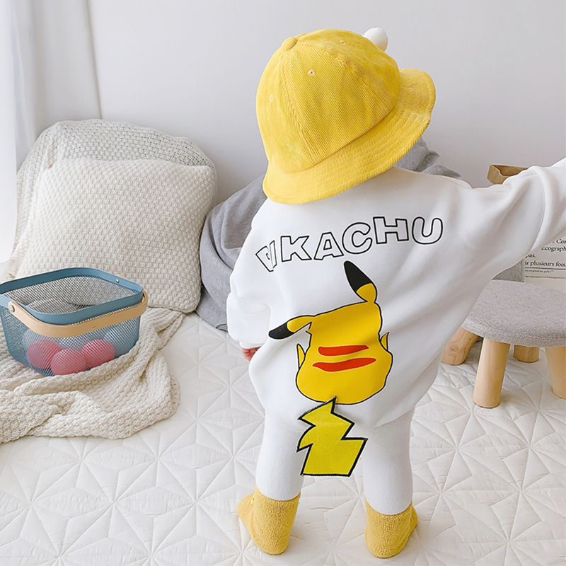 Baby Baby Clothes Spring Autumn Suit Couts Out of Cute Cartoon Pure Cotton Super Cute Khaal Bag Fart Climbing Clothes