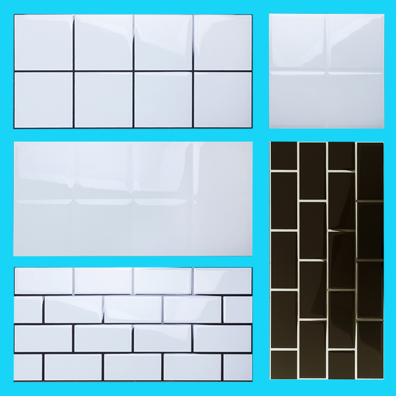 Nordic Artificial Character Nine Palace Lattice White Tiles 300x600 Bread Brick Makeup Room Porcelain Sheet Kitchen Wall Brick Small White Brick