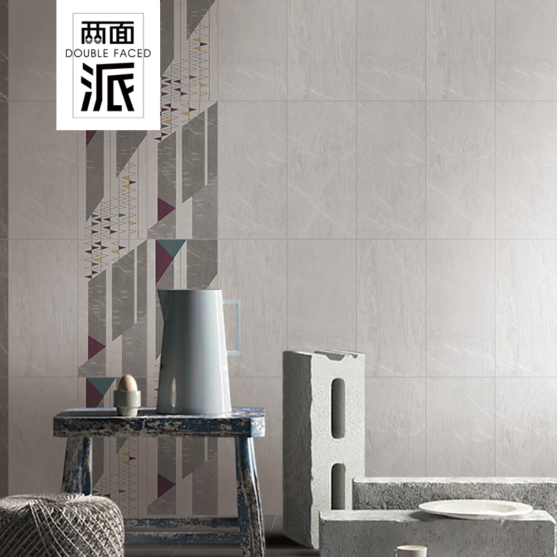 Nordic frigid wall tiles Kitchen powder room glossy tiles 300x600 flower pieces Balcony bathroom mirror tiles