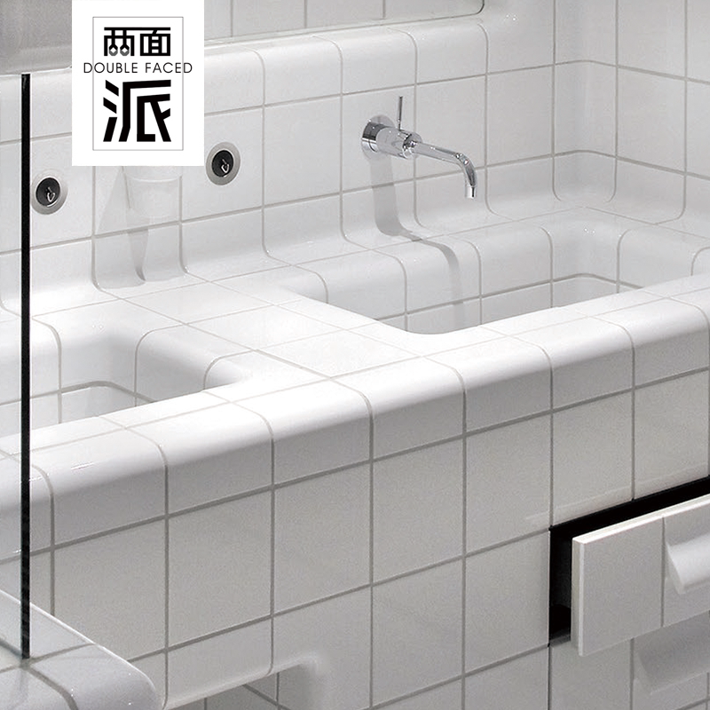 Nordic White Tile Pink Wall Brick Beauty Arc Brick Dining Room Bathroom Bar Corner Bend Tile Wrapping bread Brick 110