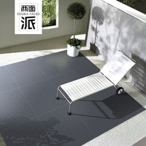 Grey Ground Paving Stone Matt Outdoor Brick Lychee Face Yard Ground Tile Full Ceramic Through Body Brick 1 8cm Thickened Tile