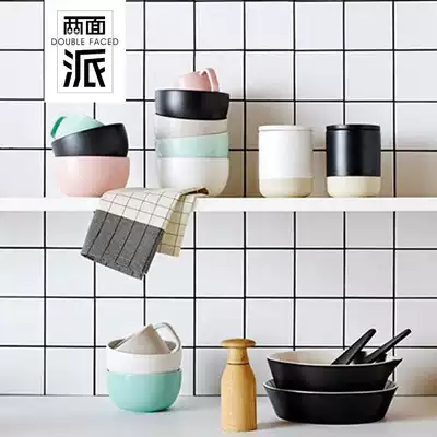 Powder room mosaic 100 bathroom tile Nordic nine Square small white brick kitchen white all-porcelain wall tile balcony 300