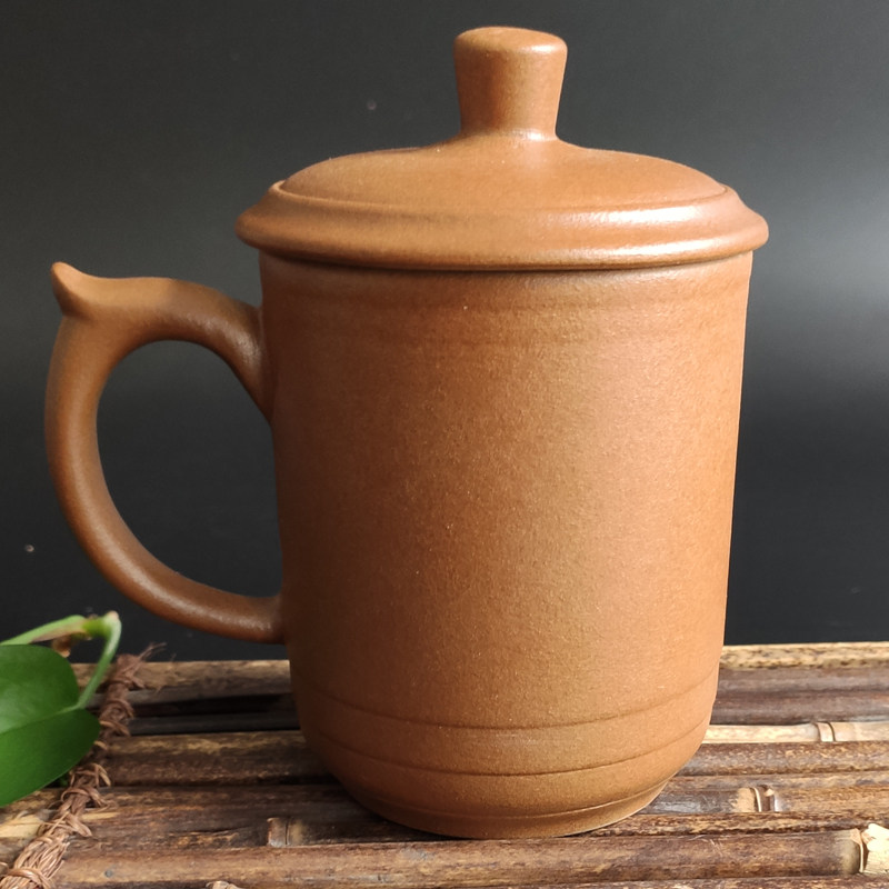 Pingding Sand Cup Non-ceramic cup Man-made tea cup Men's lady Kung fu cup without glaze cover cup