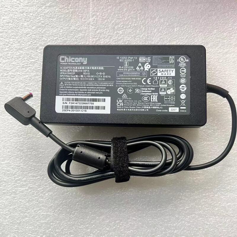 Chicony Acer A18-135P1A Laptop Power Adapter 135W Charger Cable 19.5V6.92A