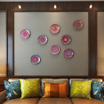 Eurostyle Fields Garden Home Decoration Pint Wall Decoration Sauces American Countryside Living Room Dining Room Wall Hanging Disc Decoration Pan