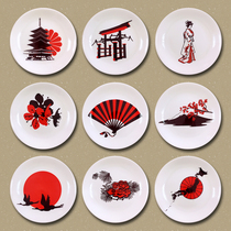 Day style Ceramics Decoration Pan Residence Wine House Day Stock Restaurant Sushi Restaurant Sushi Restaurant Wall Decoration Hanging Pan Ceramic Tray Hem Tray