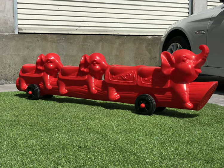 Kindergarten Outdoor Toys Children's four Team JICA Multi-person assistance for the JICA Scooter Scooter can turn towards