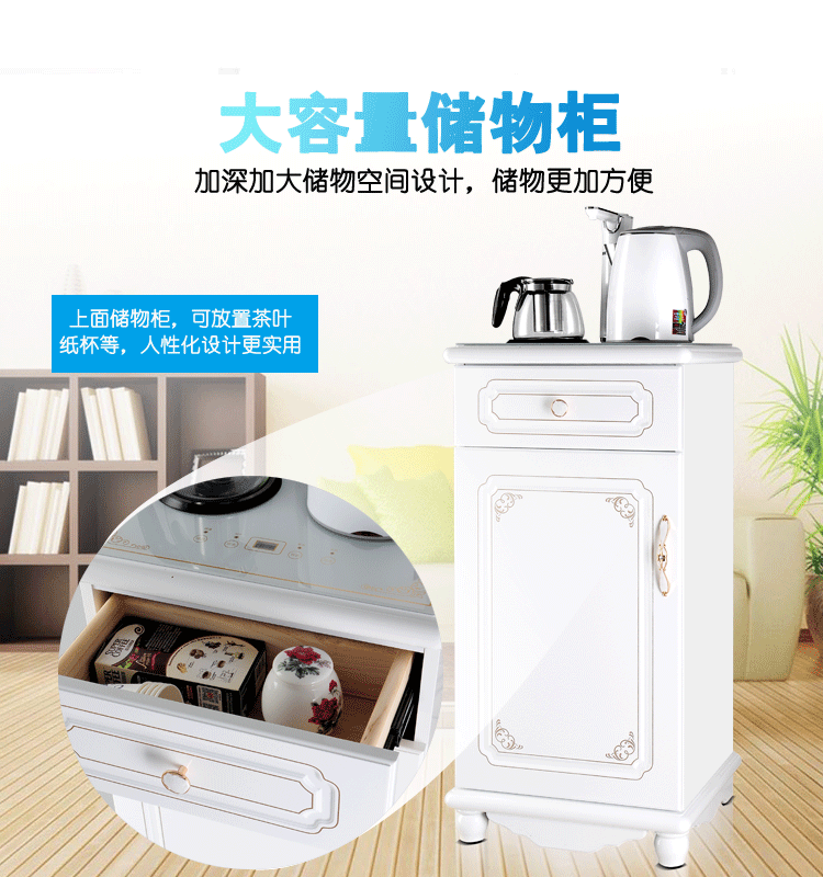 máy lọc nước ion kiềm panasonic Tủ bếp châu Âu bằng gỗ thanh máy pha nước hộ gia đình rắn gỗ tủ trà tự động nước uống thẳng đứng - Nước quả máy lọc nước biển purastar